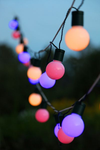 Party Light Vit/Röd/Blå Krok LED 20-ljus