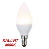 Kallvit Kronljuslampa LED Ra 90 5,5W 450lm E14 Opal