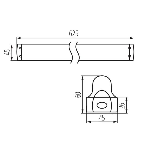 ALDO 4LED T8 (1x18) LED Lysrörsarmatur
