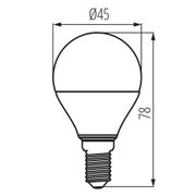 Normallampa LED 5,5W 2700K E14 IQ G45