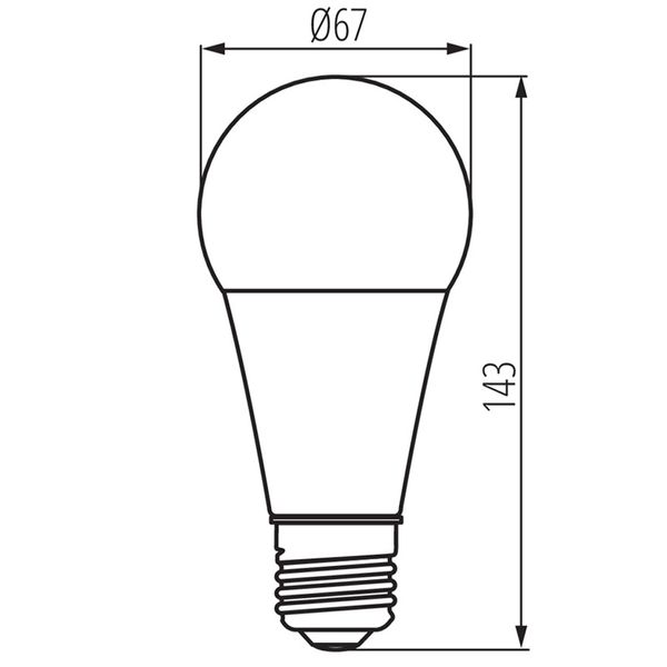 Normallampa LED 10,0W 1050lm E27 Opal