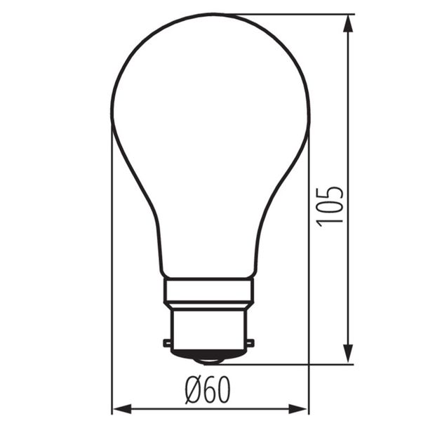 Normallampa LED 7W 2700K E27 XLED A60