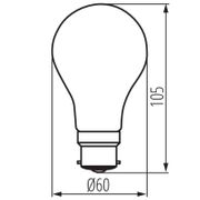 Normallampa LED 7W 2700K B22 XLED A60