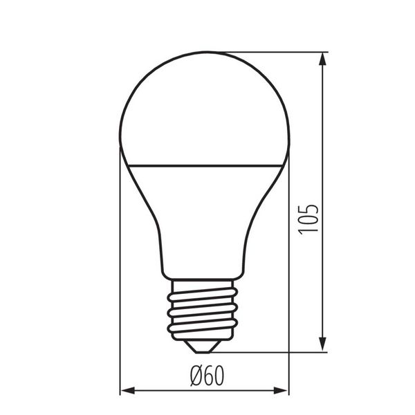 Smart LED E27 A60 7W 806lm Dimbar Warm To White