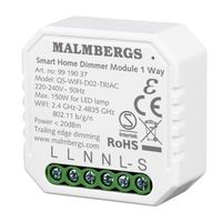 Smart Hem Malmbergs Dosdimmer 1-väg Wi-Fi 