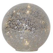 Glasdekoration Star Fall 15cm Silver