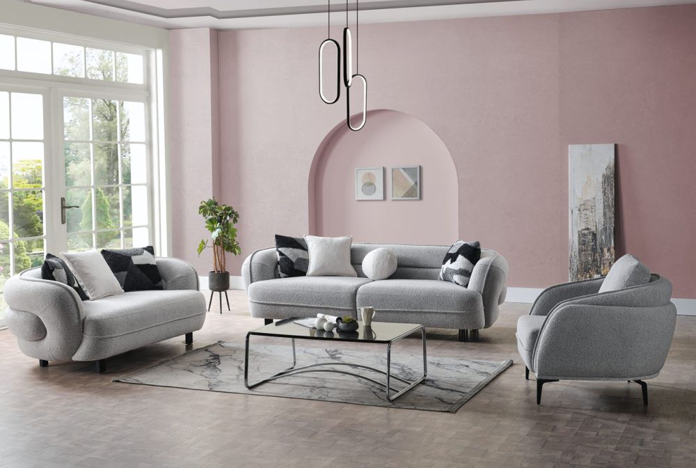 Produktbild f&ouml;r Marsilya Soffgrupp gr&aring;