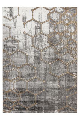 Produktbild för Mas 405 grey - gold 200 x 290 cm