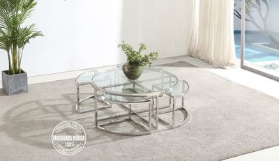 Produktbild för Mina silver soffbord 