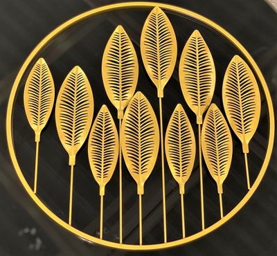 Produktbild för Väggdekoration Cirkle Guld