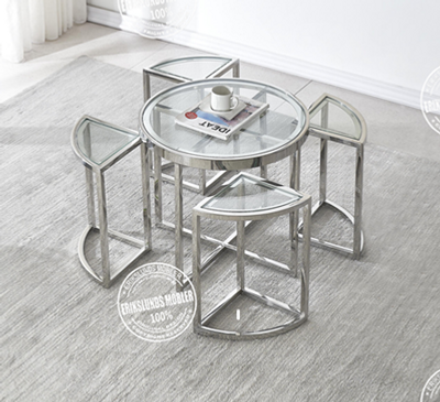 Produktbild för Alicia sidobord silver