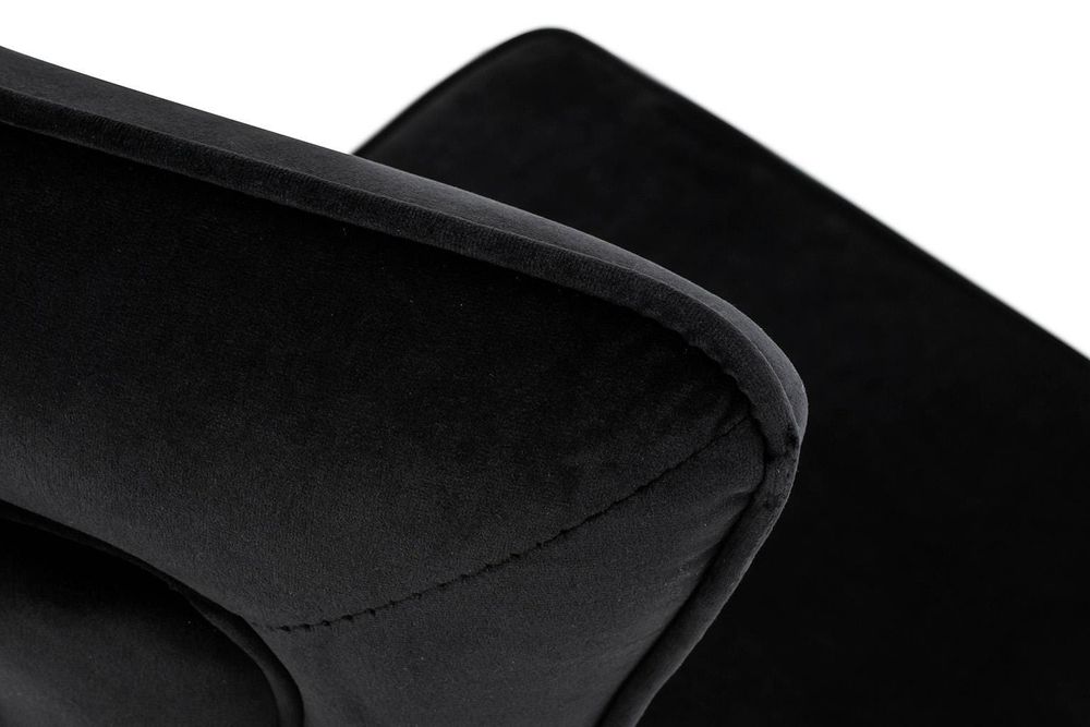 Castello stol svart  sammet 