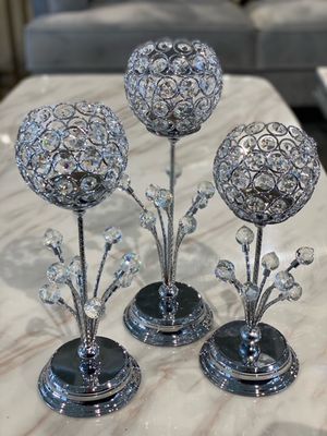 Produktbild för Flowers Ljusstake silver 