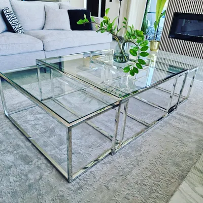 Produktbild för Ninos soffbord silver