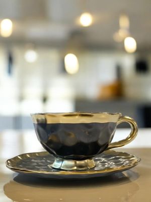 Produktbild för Sia te / kaffe-set svart 12 delar