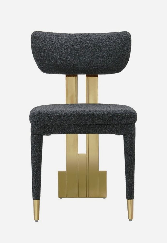 Produktbild för Jolina stol svart / guld