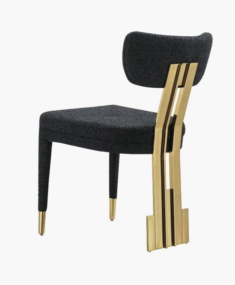 Produktbild för Jolina stol svart / guld