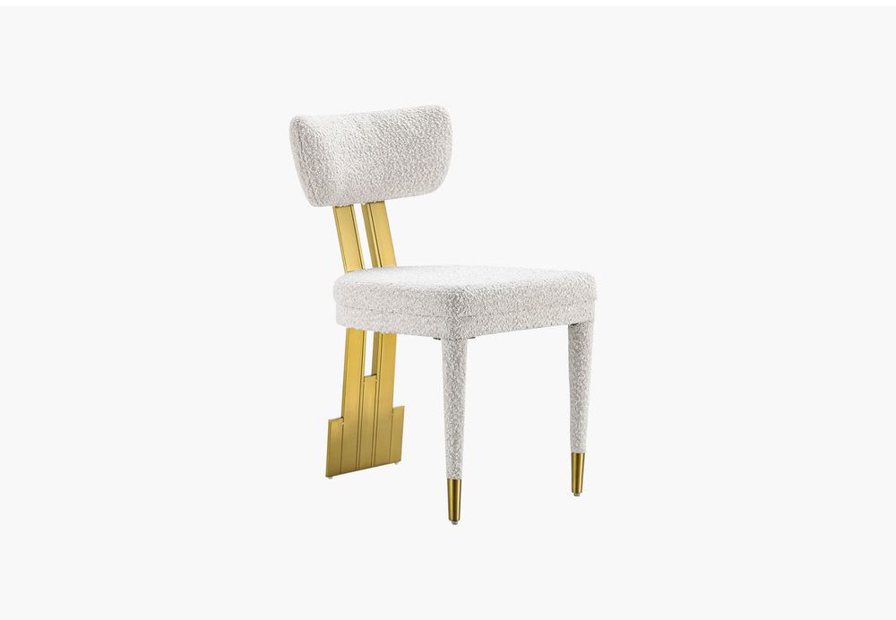 Produktbild f&ouml;r Jolina stol vit / guld