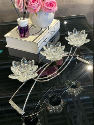 Produktbild för Ljusstake Zoe Silver/white 