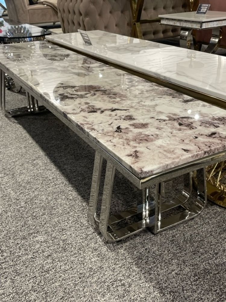 Produktbild f&ouml;r Cleo TV-B&auml;nk Silver