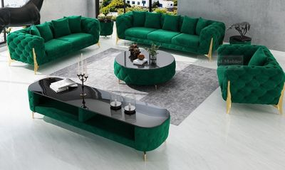 Paris Soffbord + TV-Bänk  Grön
