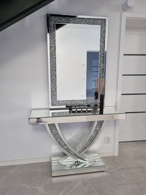 Diana avlastningsbord i spegelglas 