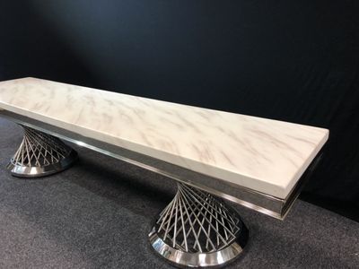 Produktbild för Arin Tv-bänk silver färg