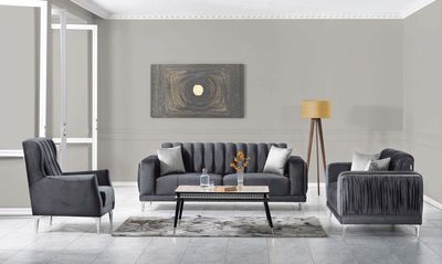 Produktbild för Verona 3+2+1 mörkgrå