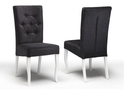 Produktbild för Dili stol svartsammet 