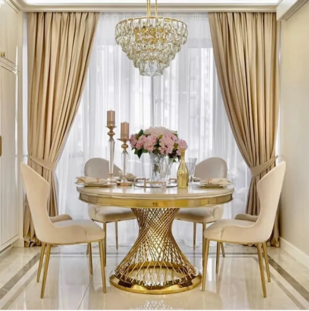 Produktbild för Arin matbord guld