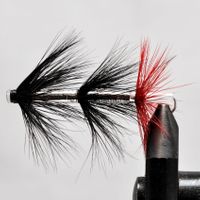 Buy Woolly sock Black-Red | Fly fishing is our thing | The flyspecialist