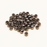 Brass beads in black nickel 