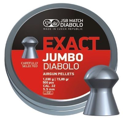 JSB Exact Jumbo, 5,51mm - 1,030g - 250st