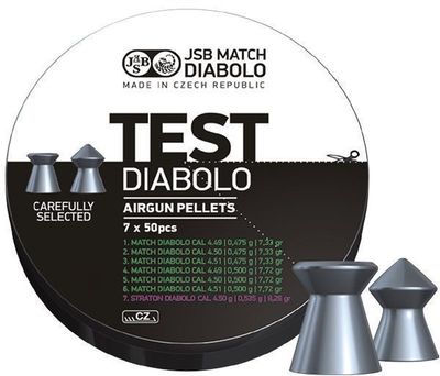 JSB Match Diabolo, Test Pistol 4,49, 4,50, 4,51mm