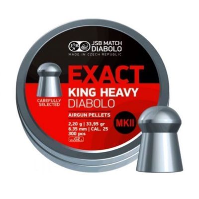 JSB Exact King Heavy MKII, 6,35mm - 2,200g - 300st