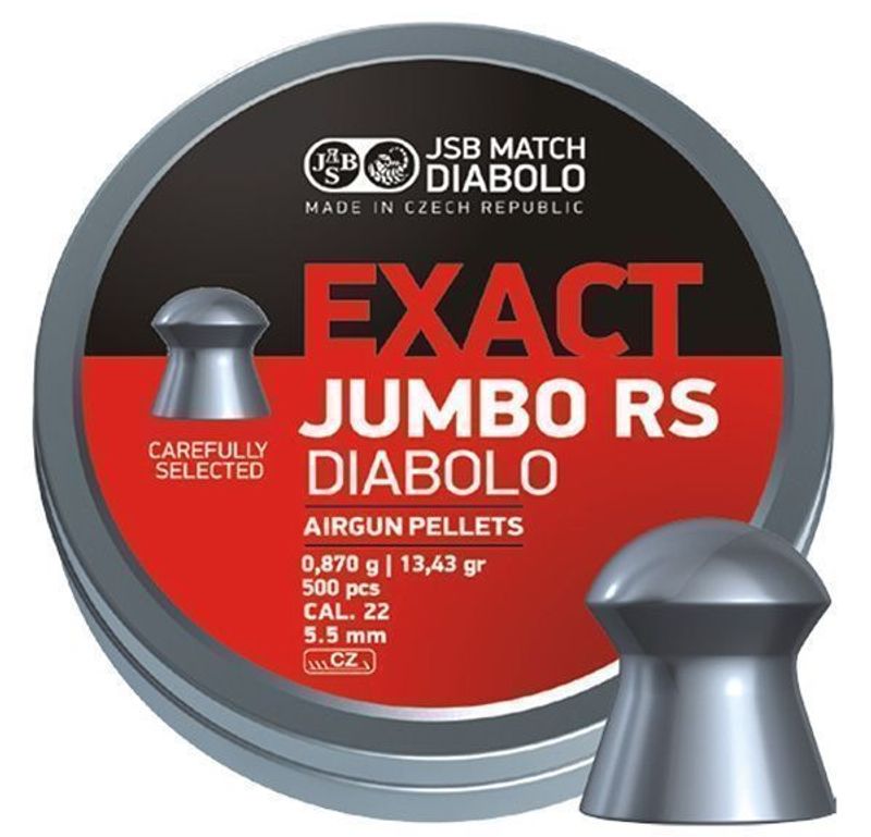 JSB Exact Jumbo RS, 5,52mm - 0,870g - 500st
