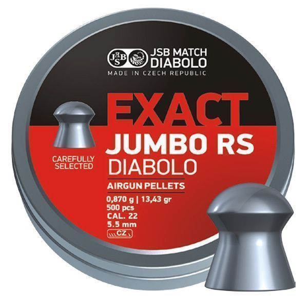 JSB Exact Jumbo RS, 5,52mm – 0,870g – 500st