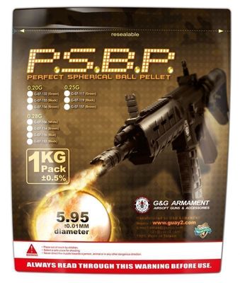 G&G Perfect BB 0,28g (Black) 1KG/Pack(3570R)