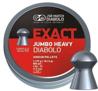 JSB Exact Jumbo Heavy, 5,52mm - 1,175g - 500st
