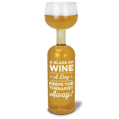 Vinglasflaska - A Glass Of Wine A Day