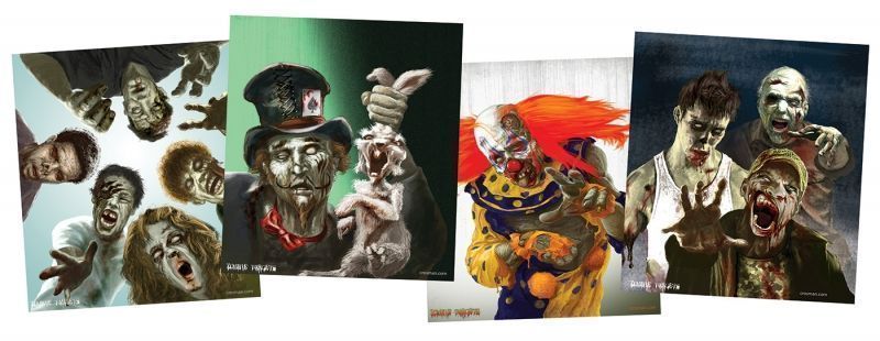 Papperstavlor Zombie