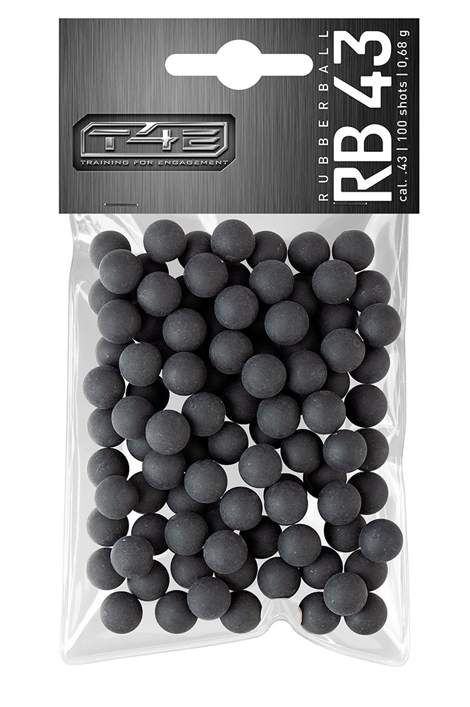 Gummikulor .43 till T4E, 100-pack