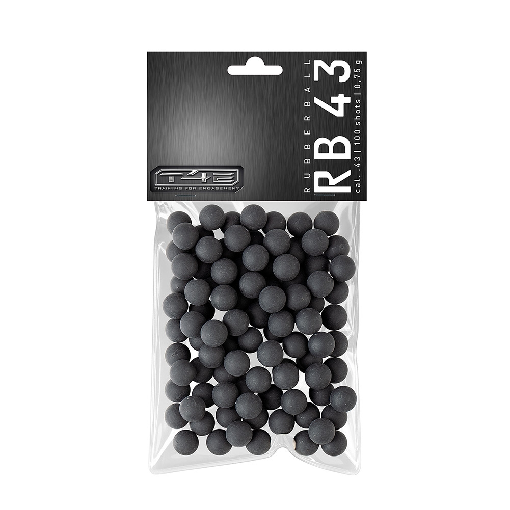 Gummikulor .43 till T4E, 100-pack Prac Series