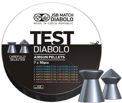 JSB Match Diabolo, Test Gevär 4,49, 4,50, 4,51mm