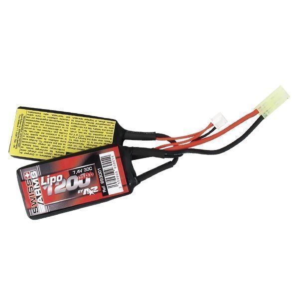 Swiss Arms Lipo 7,4V 1200mAh 30C Twin