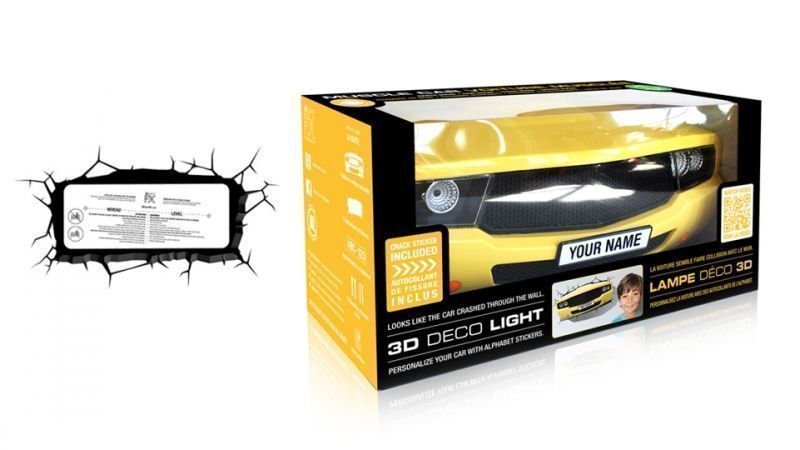 3D Muscle Car Light (Yellow)