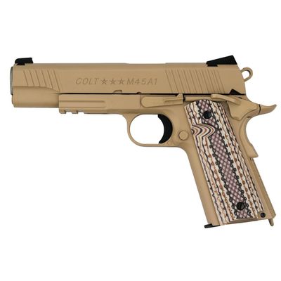 Colt 1911 Rail M45A1 Tan, Blowback Co2 6mm