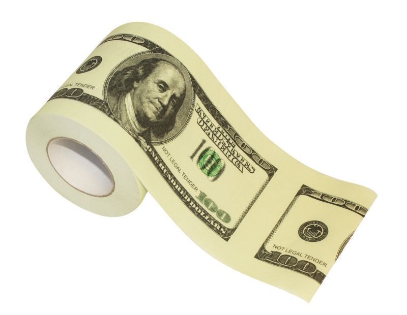 $100 Dollar Toalettpapper