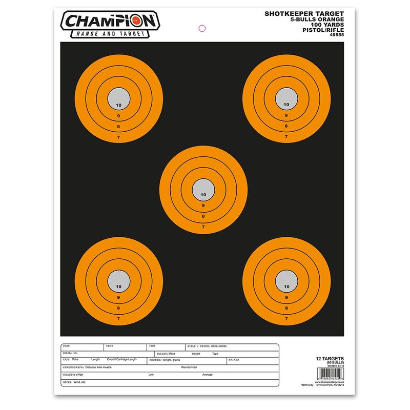 Champion Shotkeeper 5 Bulls Orange- Large 12-pack