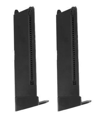 Magasin till Colt 1911 Metal Slide, fjäderdriven pistol (2-pack)